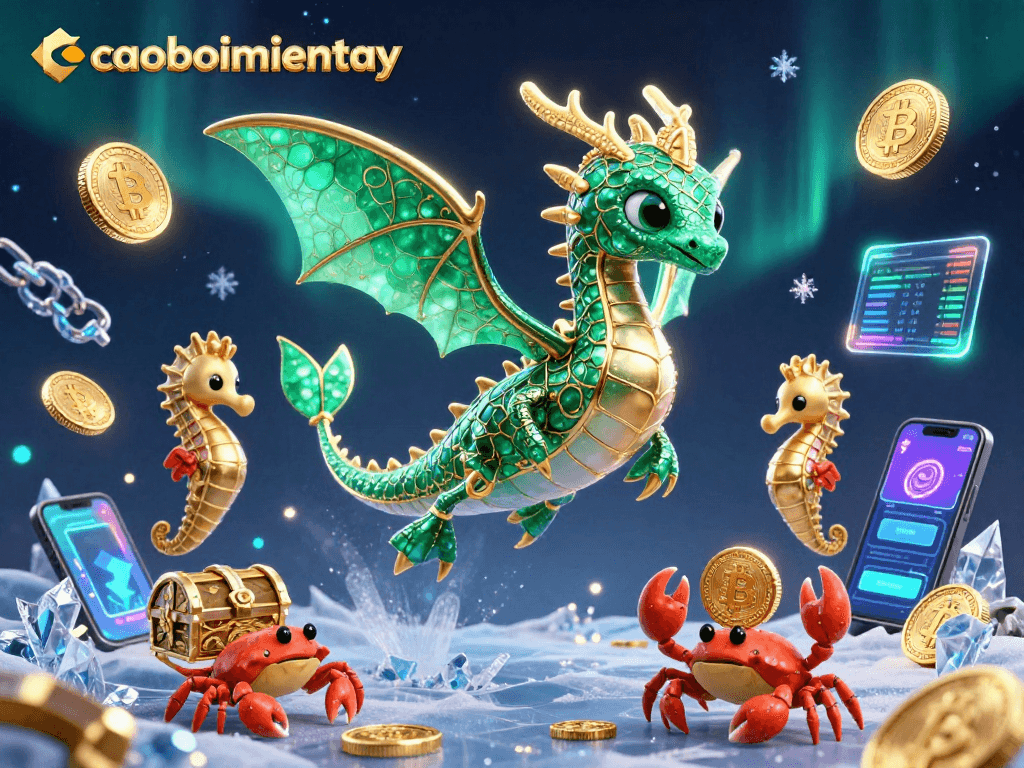Join caoboimientay in a thrilling adventure as you uncover treasures with stunning sea dragons and crabs!