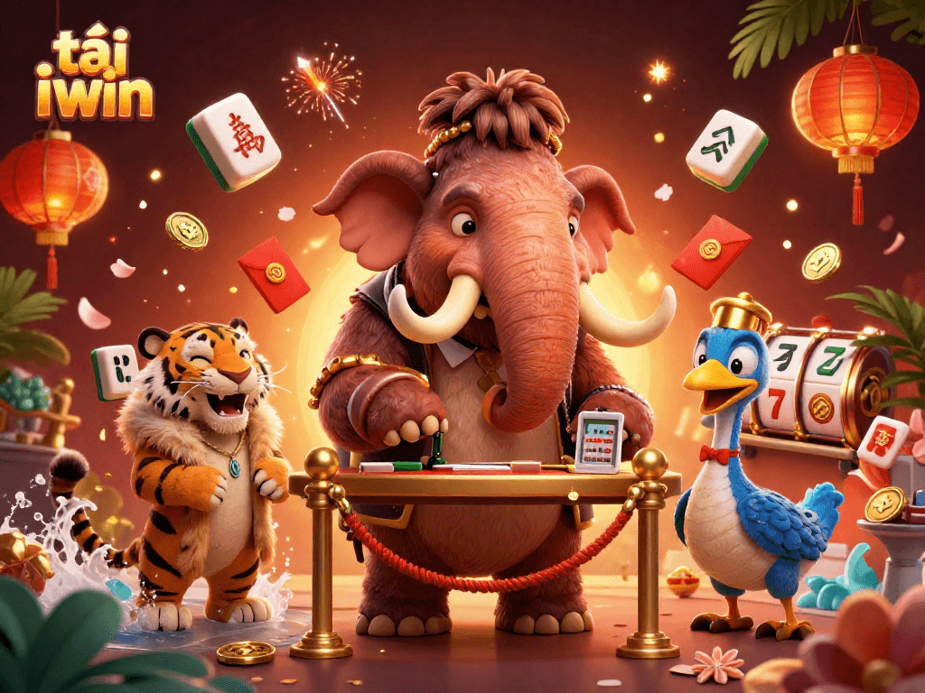 Engage with thrilling casino experiences at tải iwin featuring vibrant characters in a bustling scene.