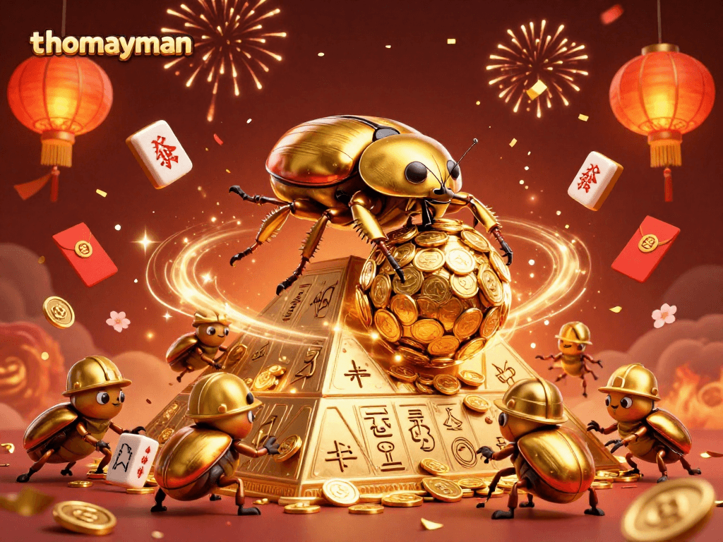 Play thomayman and experience thrilling jackpot moments, with vibrant symbols and characters.