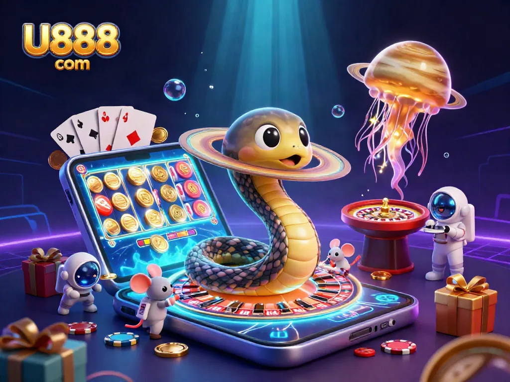 Experience top-tier gaming at U888 com with vibrant slots, roulette, and cosmic characters.