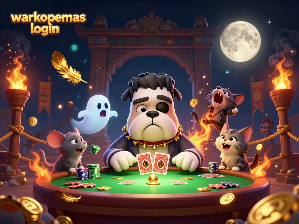 Login warkopemas sambil bermain kartu di meja yang bercahaya