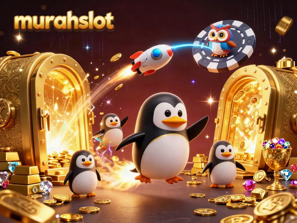 Menangkan jackpot di murahslot dengan gambar ilustrasi kasino yang menarik dan penuh warna.