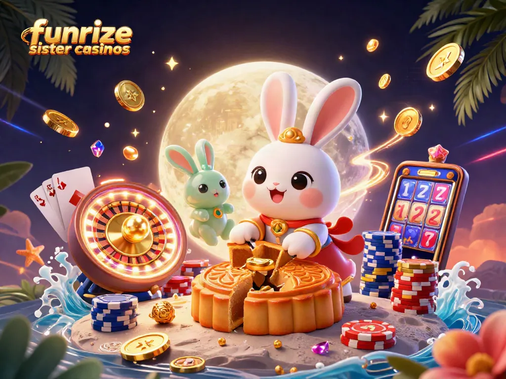 Experience funrize sister casinos with festive poker chips and dynamic game elements galore!