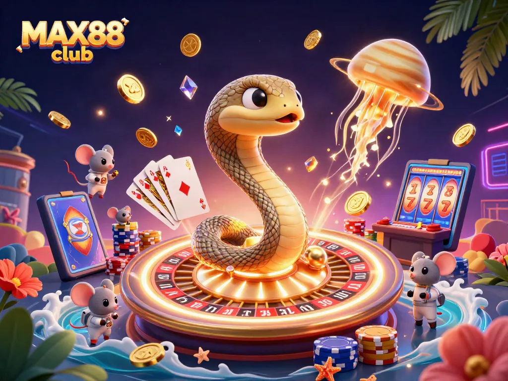 Engage in winning strategies at MAX88 club with a vibrant, dynamic casino game scene.