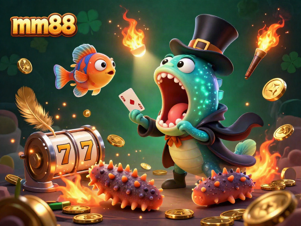 Experience mm88's thrilling card tricks with deep-sea creatures showcasing vibrant winning luck.