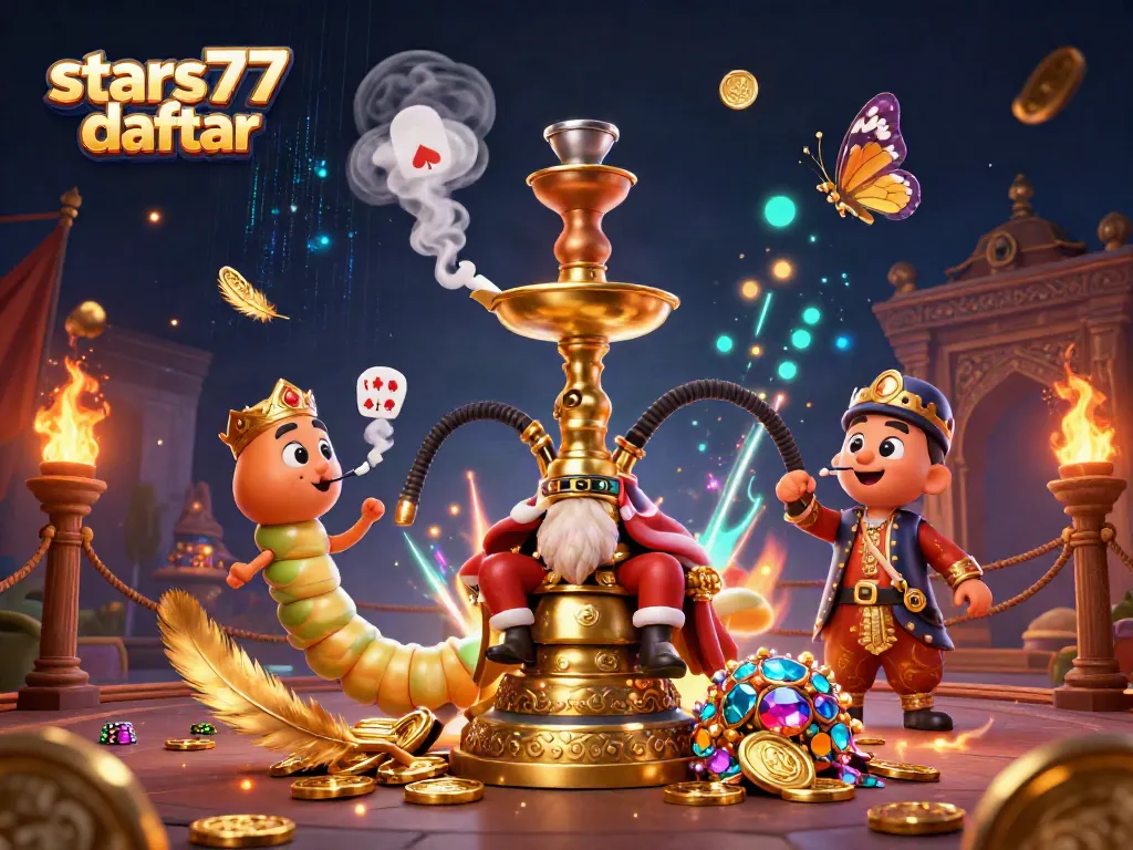 Gali informasi dengan stars77 daftar dalam ilustrasi casino yang kaya detail serta elemen permainan.