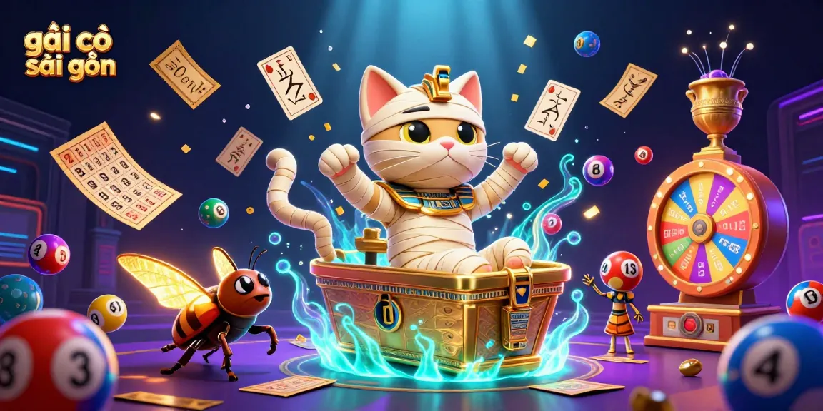 A thrilling scene illustrating gái gọi sài gòn with dynamic lottery games and vibrant elements, showcasing energy and excitement.