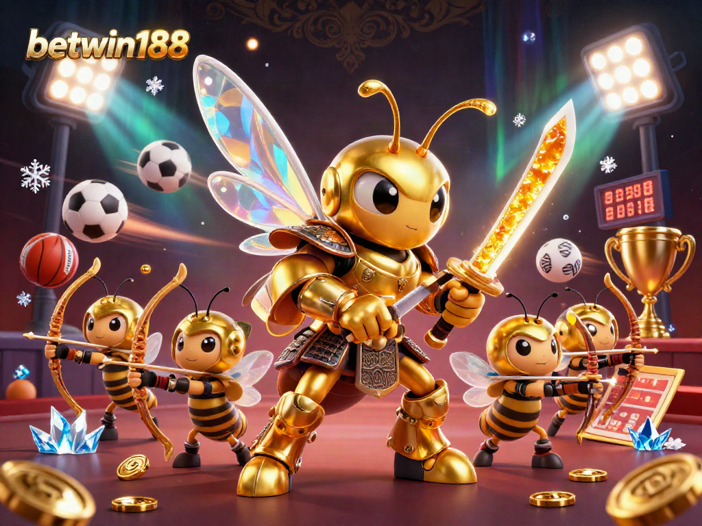 Wager on exciting sports with betwin188 in a vibrant 3D action-packed scene.