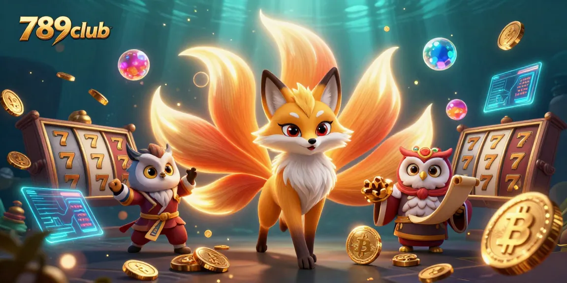 Experience thrilling 789club action with vibrant characters, slots, and crypto elements.